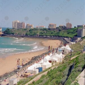 Panoramic view of Biarritz city and beach 1