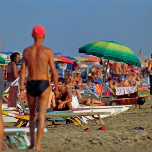 People Torvaianica beach, Italy