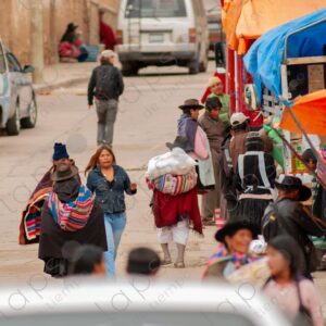 People on the Streets of Tarabuco