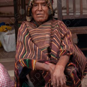 Portrait of Elderly Man in Traditional Tarabuco Attire