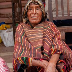 Portrait of Elderly Man in Traditional Tarabuco Attire 3