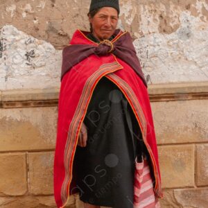 Portrait of Indigenous Woman in Tarabuco Attire 2