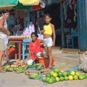 Requena Market, orange seller
