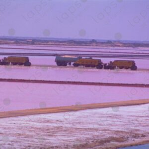 Salt mines and machinery in the Camargue Park