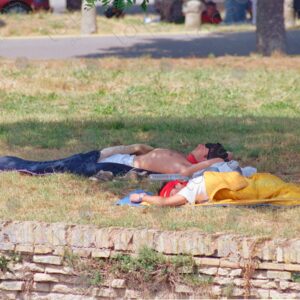 San Fermín Square sleeps drunk, Pamplona 2
