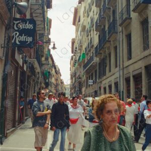 San Fermín, people wandering around Pamplona 1