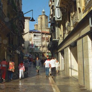 San Fermín, streets in the morning, Pamplona