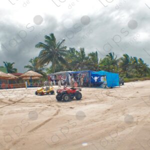 Sand, buggies, and vending stalls