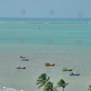 Several boats floating in turquoise sea 1