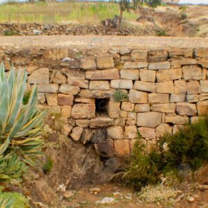 Stone Wall with Drainage Hole