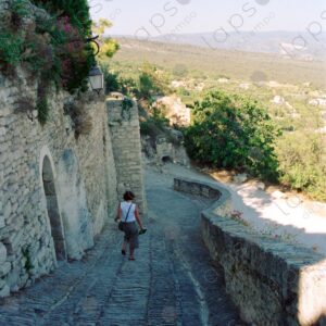 Stone paths in the village of Dentelles de Montmirail 1