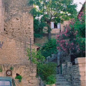 Stone paths in the village of Dentelles de Montmirail 2