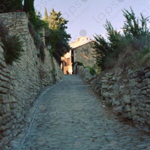 Stone paths in the village of Dentelles de Montmirail 3