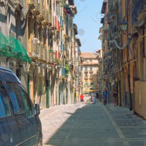 Street and buildings of Pamplona 1
