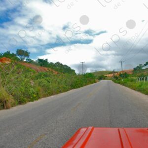 Subjective view of the front of the buggy asphalt road 2