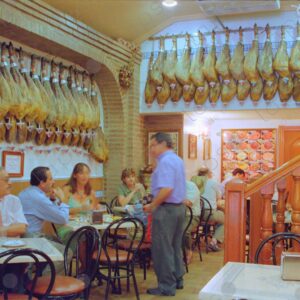 Tapas restaurant with hanging hams, Madrid 3