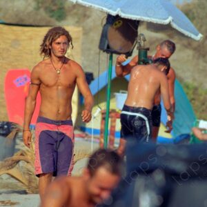 Torvaianica man in swimsuit, Italy
