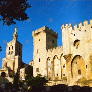 Tower and church of Avignon