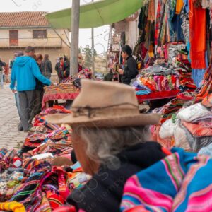 Typical Andean Shops in Tarabuco Square 1