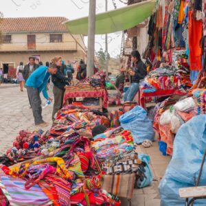 Typical Andean Shops in Tarabuco Square 2