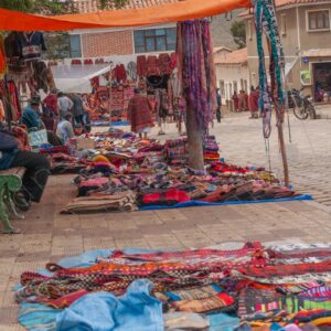 Typical Andean Shops in Tarabuco Square 3