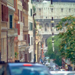 View Colosseum from street