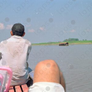 View from the boat of the Amazon River