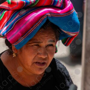 Woman with aguayo on her head 2
