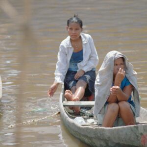 Women in canoe