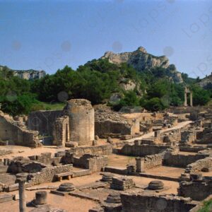 Landscape of the ruins of Saint Remy Glanum 1
