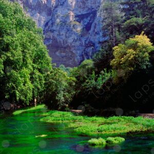 River and mountain landscape of the Vaucluse 2