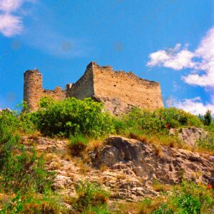 Ruins on top of Vaucluse hill