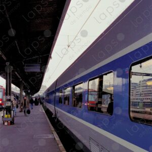 The train station, the TGV stopped