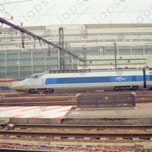 Train station, TGV passing by
