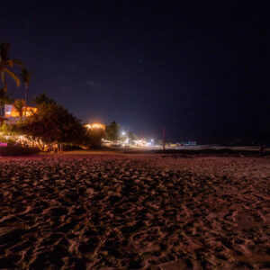 night beach isabela island galapagos 1