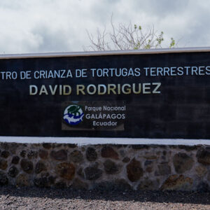 tortoise breeding center sign san cristobal island galapagos
