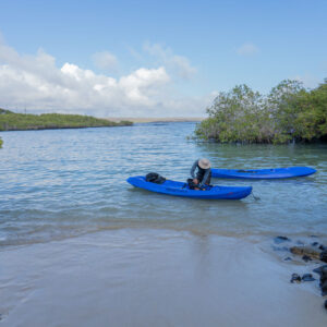 two kayaks on turquoise sea 2